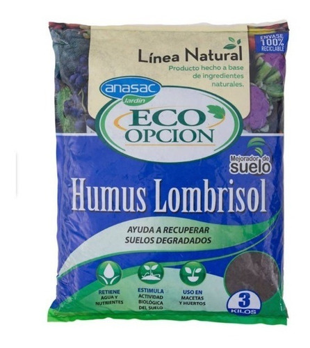 Humus Lombrisol Eco 3 Kg Anasac