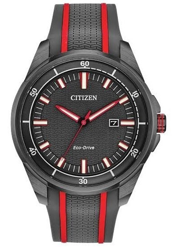 Citizen Ar Eco-drive Black Stainless Aw1607-03h ... Dcmstore