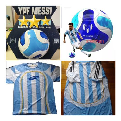 Pelota De Fútbol Ypf + Camiseta De Regalo