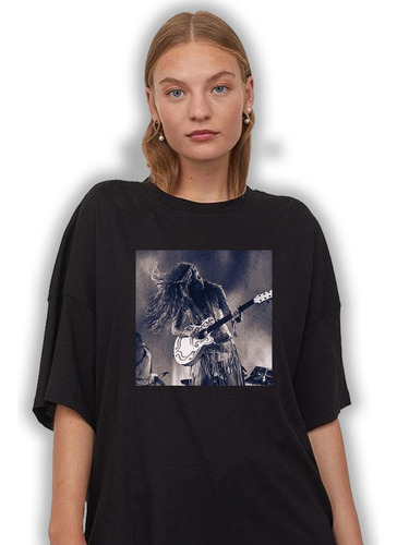Remera Unisex Shakira Show Guitarra Soltera Album Algodón
