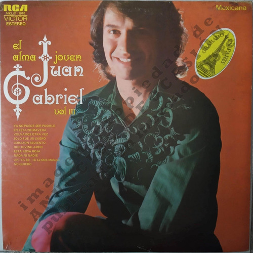 Alma Joven Vol. 3 - Juan Gabriel (1973) Disco Lp Rca Victor (Usado)