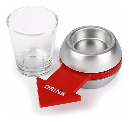 Shot Spinner + Copo Dose Tequila Whisky Vodka Drink Game