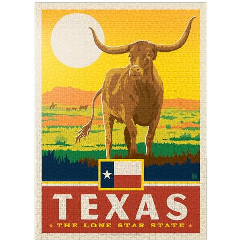 Texas: The Lone Star State, State Pride Vintage Poster - Pre