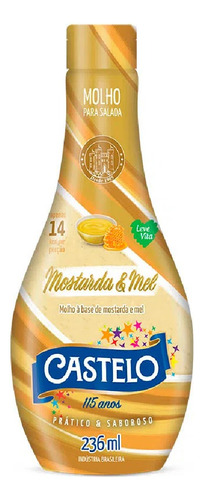 Molho para Salada Mostarda e Mel Castelo 236ml