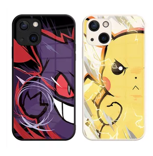 Funda De Teléfono Anime Gengar Glass Para iPhone 15 14 13 12