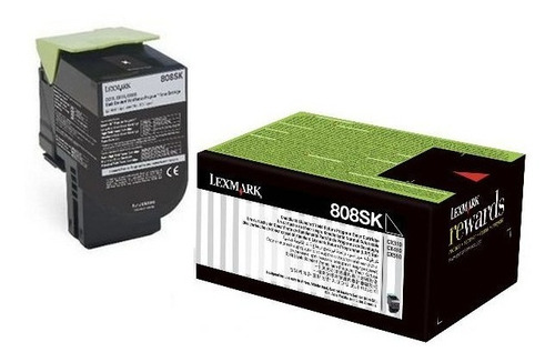 Tóner Lexmark 80c8sk0 2500 Páginas Negro Laser Origina /vc