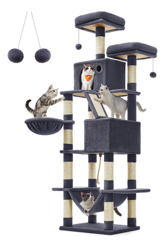 Feandrea Árbol Para Gatos Gran 2xl 59.94 X 50.04 X 205.99 Cm