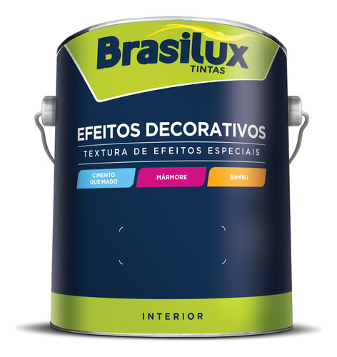 Efeito Cimento Queimado Revestimento - Brasilux 5,5kg Cores Cor Titânio