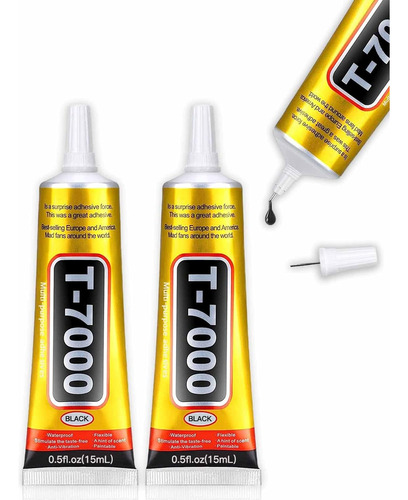 Mejora T7000 Pegamento Adhesivo Negro 2pcs 15ml | Adhes...