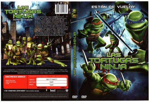 Dvd Las Tortugas Ninja Estan De Vuelta