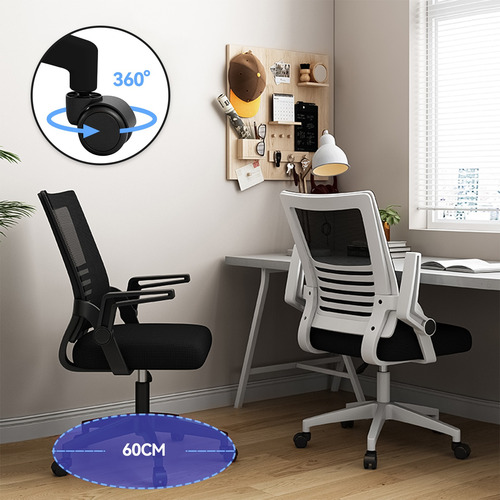 Silla De Oficina Ergonómica Con Reposabrazos Ajustables X2