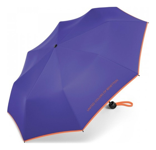 Guarda Chuva Benetton United Colors Super Mini Manual Cor Ultra Violet 56277 Desenho Do Tecido Liso