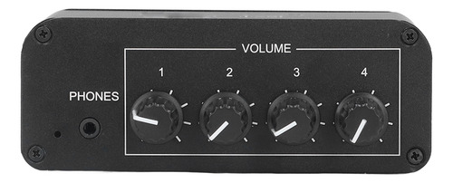 Mixer De Som Estéreo De 4 Canais Rca De Entrada E Saída Mini