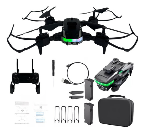 Mini Drone Profissional C/ Câmera Dupla Hd Led Controle 2bat Cor Modelo2
