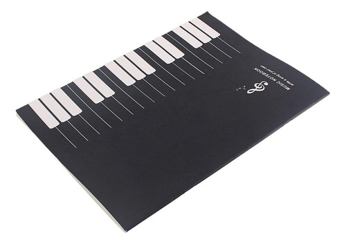 Partituras Hoja Notas Cuaderno Pestaña Palo De Música Nota
