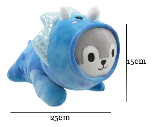 Peluche Smoochy Pals Disfrazanos Cute Animals Suaves 25cm Rinoceronte