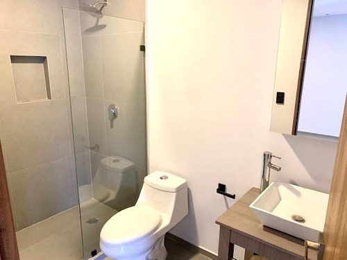 Anzures, Departamento Con Terraza Privada, 1 Recámara, Estudio O Área De T.v., 2 Baños Completos, Vigilancia 24 Horas. Excelente Ubicación. El Edificio Cuenta Con Roof Garden En Áreas Comunes.