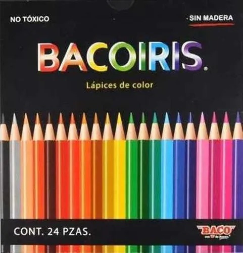Caja De Colores Bacoiris 24 Unidades Tambien Al Mayor Pack 6