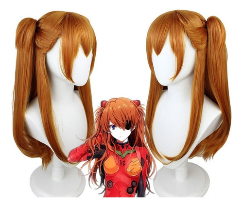 Peluca De Cosplay Soryu De Asuka Langley, Accesorios De Anim