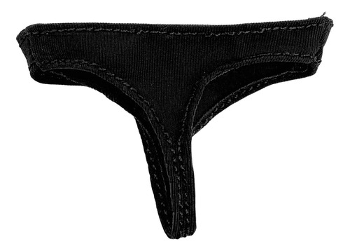 6 Lencería Breve Para Mujer A Escala 1:6 Cosida Negro