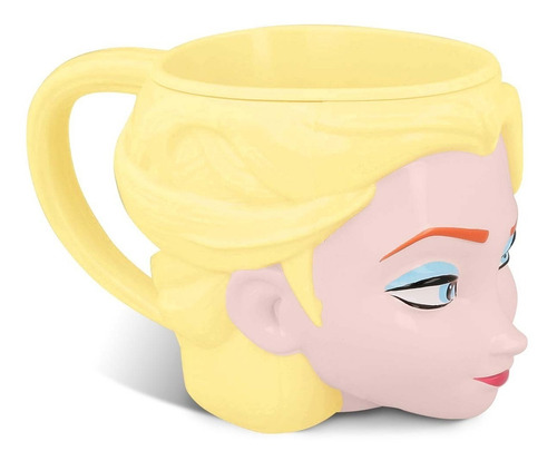 Imagen 2 de 5 de Taza Infantil Frozen 3d - Taza Plástica Elsa - Cresko