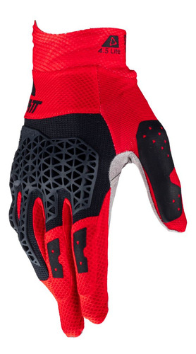 Guante Moto Leatt Lite 4.5 Color Rojo Talle S