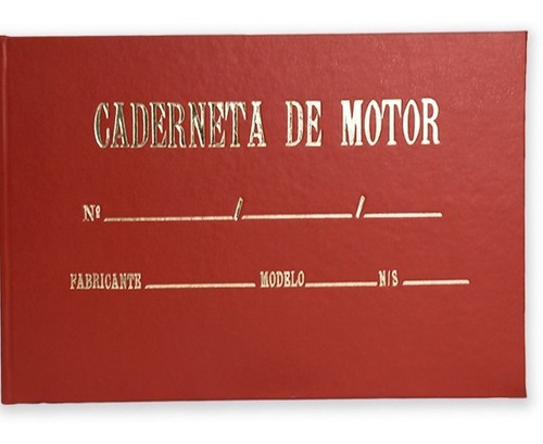 Caderneta De Motor (capa Dura)