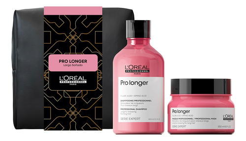  Set Fortalecedor L'Oréal Professionnel Largos Pro Longer Shampoo 300 + Máscara 250 