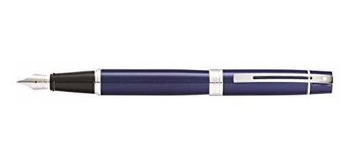 Pluma Estilografica Sheaffer 300 Lacado Azul Brillante Con 