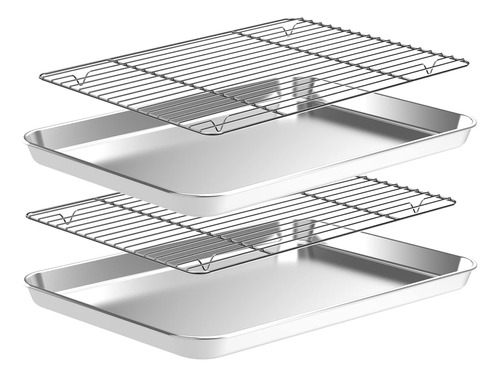 Cekee Juego De Bandejas Para Hornear, Media Bandeja Con Esta