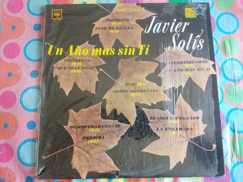 Javier Solis Lp Un Año Mas Sin Ti V (Usado)