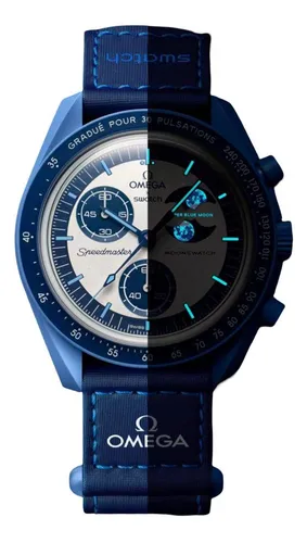 Relógio Omega Swatch Mission To Super Blue Moon Ed Limitada Relógio Omega Swatch Mission To Super Blue Moon Ed Limitada