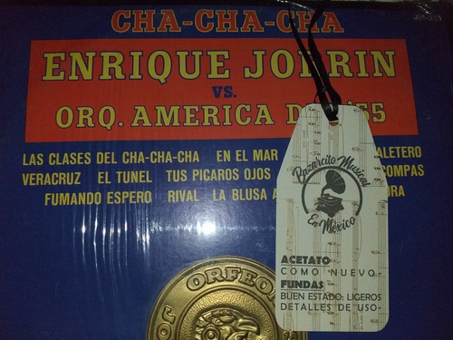 Enrique Jorrín Orquesta América Del 55 Lp Triple Cha Cha Cha