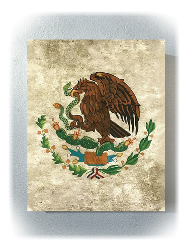 Cuadro Escudo México Águila 40x50 Con Envio  