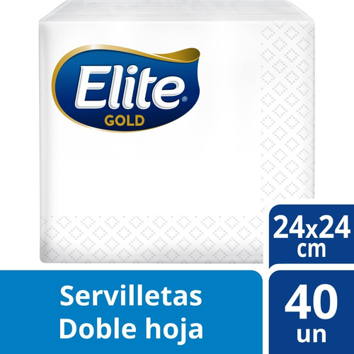 Servilleta Elite Gold Coctel X 40