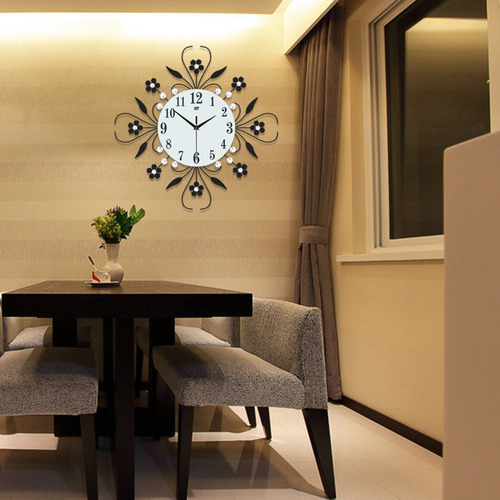 Imagen 4 de 9 de Reloj De Pared Grande Decorativo 3d De Hierro De Arte Modern