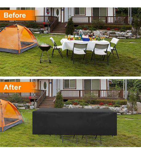 Set De Muebles De Exterior Cubierta Mesa De 135x135x75 Cm