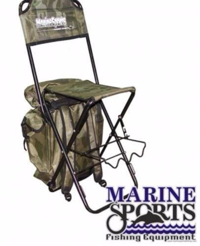 Silla Mochila Plegable Pesca Marine Sports C/posacañas