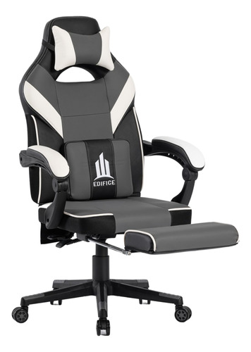 Silla Gamer Ergonomica Con Cojines Lumbares Y Reposa Pies