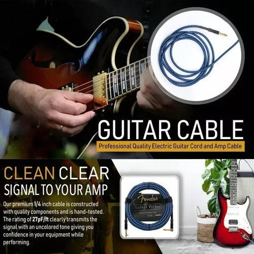 Las mejores ofertas en Cables de Guitarra y Bajo Fender y cables