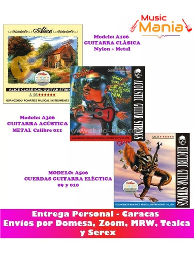Juego De Cuerdas Guitarra Clasica, Acustica O Electrica.