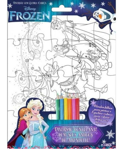 Disney Frozen - Diversao Com Quebra-cabeca