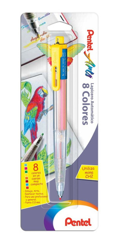 Lapicero Portaminas De Colores Pentel Arts Ph158bp 8 Colores