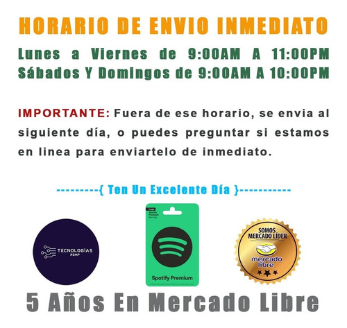 Tarjeta Spotify 115