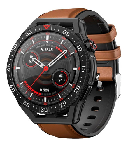 Correa De Piel Con Silicon Para  Huawei Watch Gt 3 Se