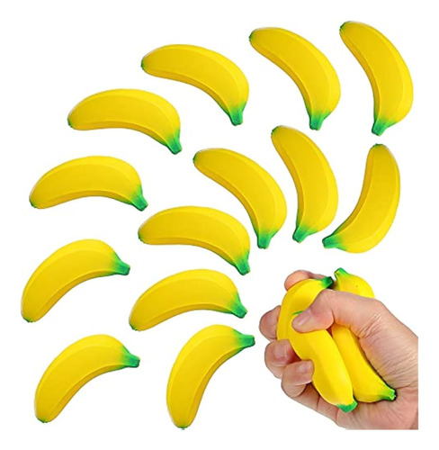 15 Piezas Banana Stress Toys Stretchy Bananas Stress Toys Ba