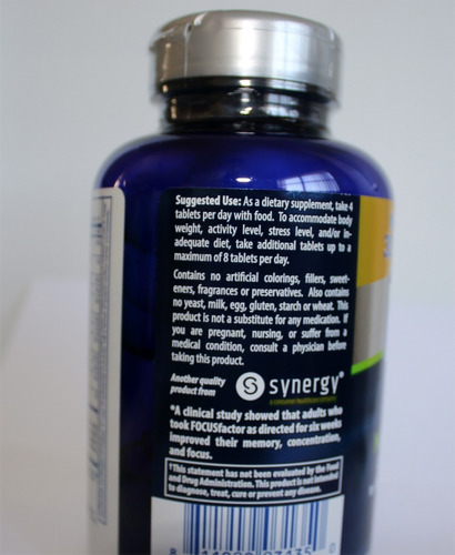 Imagen 3 de 5 de Focus Factor Vitaminas Para El Cereb - Unidad a $5