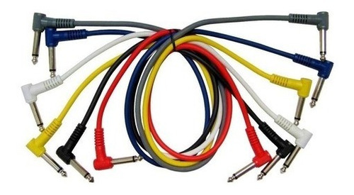 Cable Plug Guitarra O Bajo Interpedal Leem Cpml2 X6 Unidades