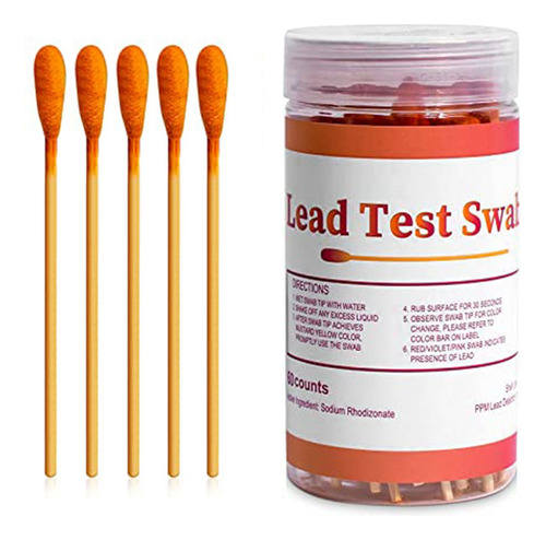 - Kit De Bastoncillos Para Prueba De Pintura Con Plomo: 60