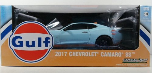 Chevrolet Camaro Ss 2017 Gulf Marca Greenlight Escala 1:24 | Envío gratis